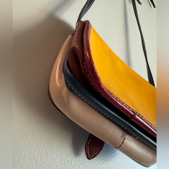 Vera Pelle Vintage Leather Small Crossbody Purse - Picture 5 of 14